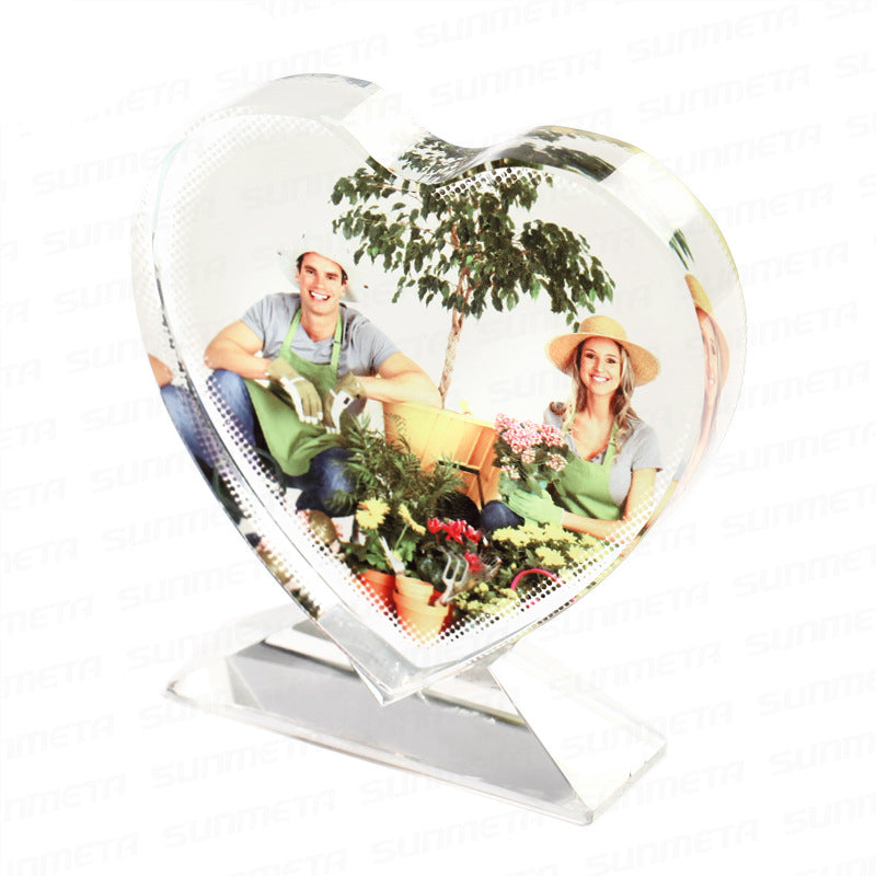 Crystal Heart Sublimation Photo Blank BXP-13