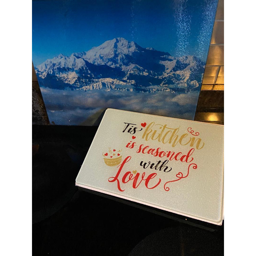 Cutting Board Glass Sublimation Blanks (Round, Square, & Bottle Shape}