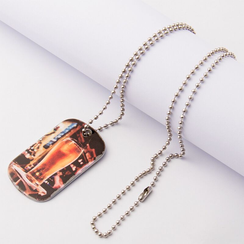 Necklace Sublimation Double Sided Dog Tag