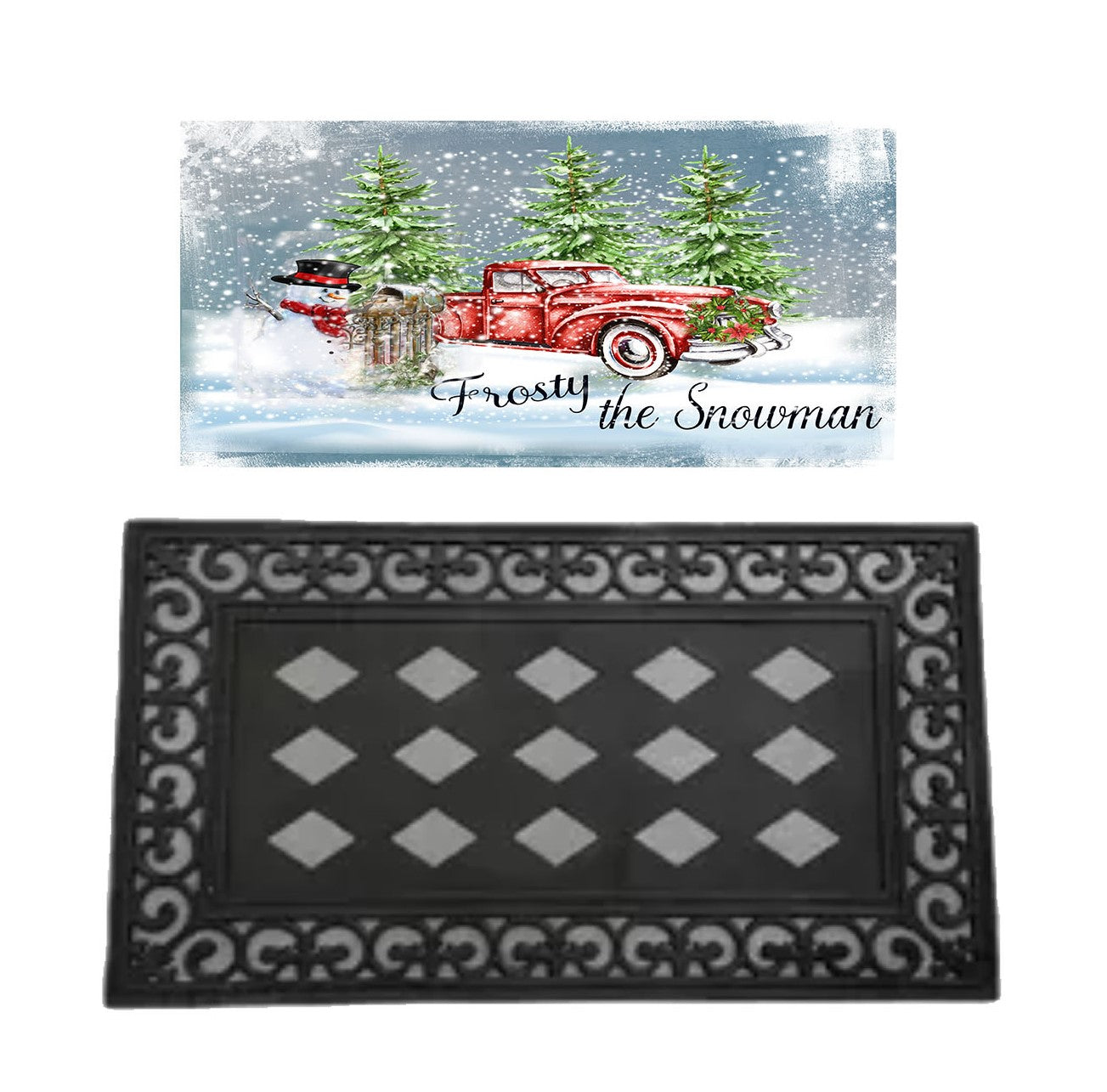 Welcome Mat, Premium Outdoor 1 Mat  & Insert + 1 Free Insert (While  Supplies Last)