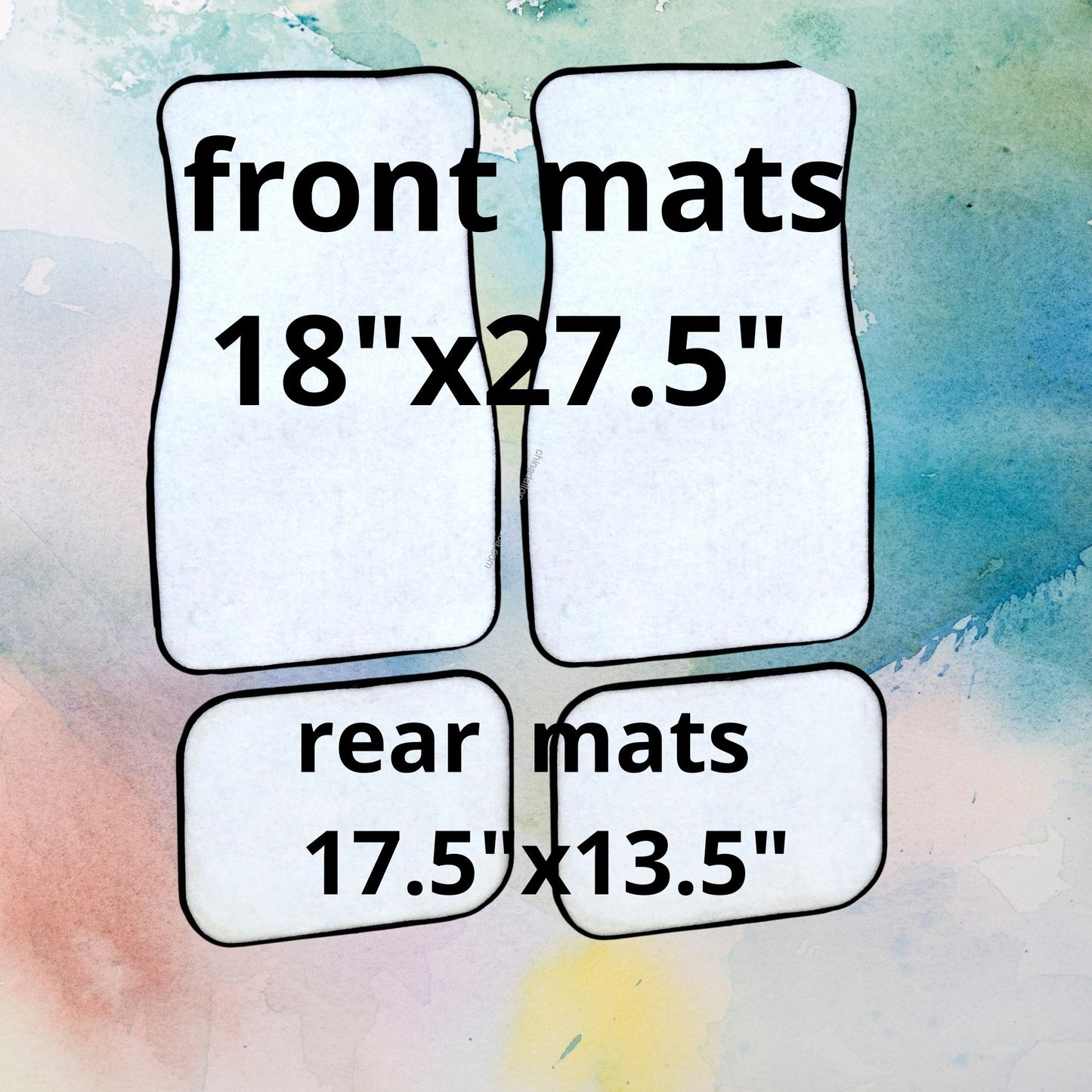 Car Floor Mat Sublimation 4 Piece (premium) + bulk pricing option