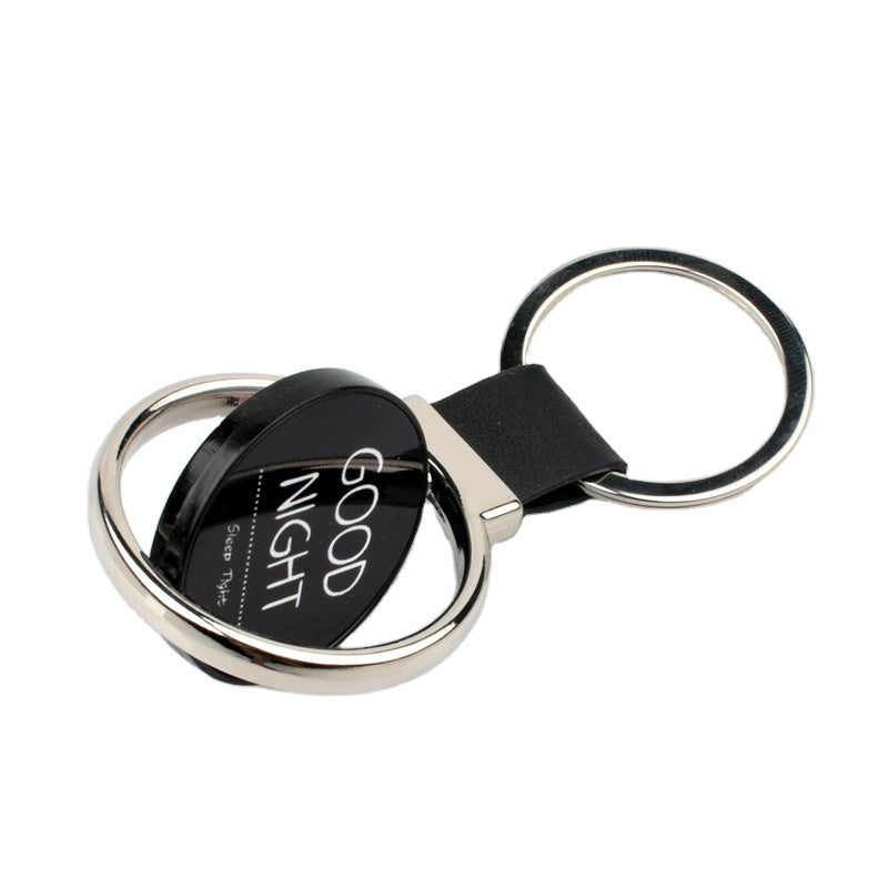 Key Chain Metal Dual Side Rotating Center Sublimation