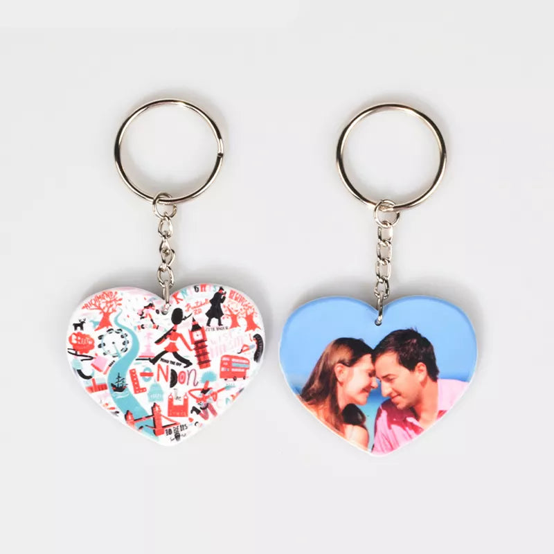 Keychain Polymer/Plastic  For Sublimation (Clearance)