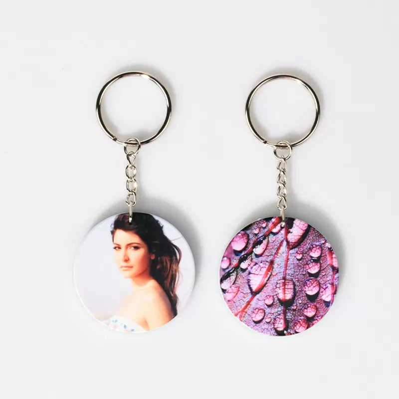 Keychain Polymer/Plastic  For Sublimation (Clearance)