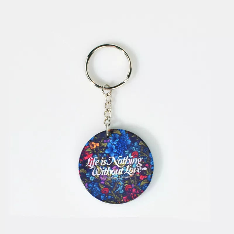 Keychain Polymer/Plastic  For Sublimation (Clearance)