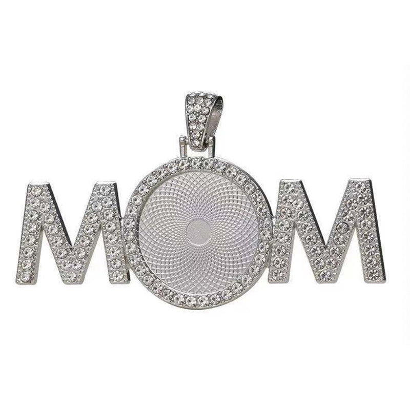 Necklace , Sublimation MOM Diamond Frame