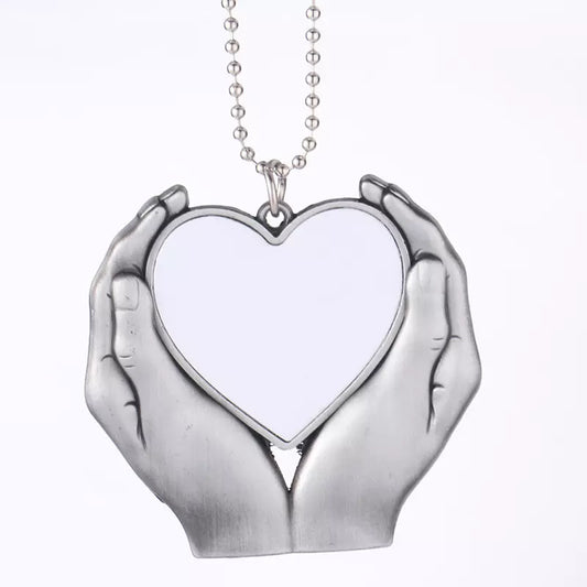 Car Ornament Sublimation (2 Hands Holding Heart)