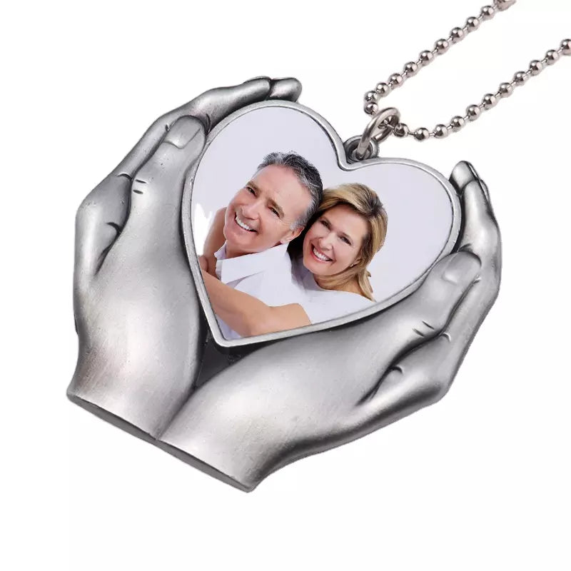 Car Ornament Sublimation (2 Hands Holding Heart)