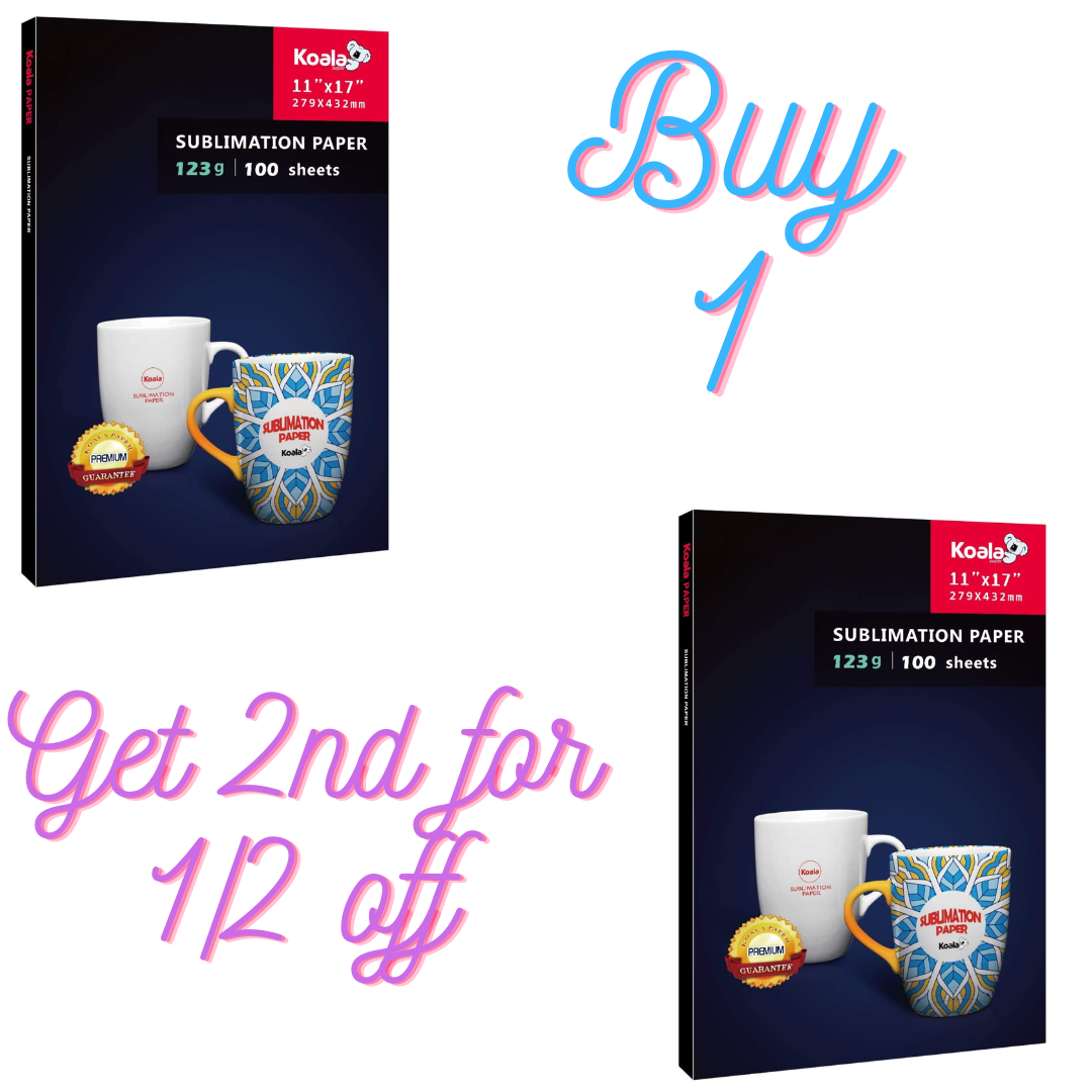 Paper Koala Brand Premium Sublimation paper 123 GSM "THICK" (3 sizes available)