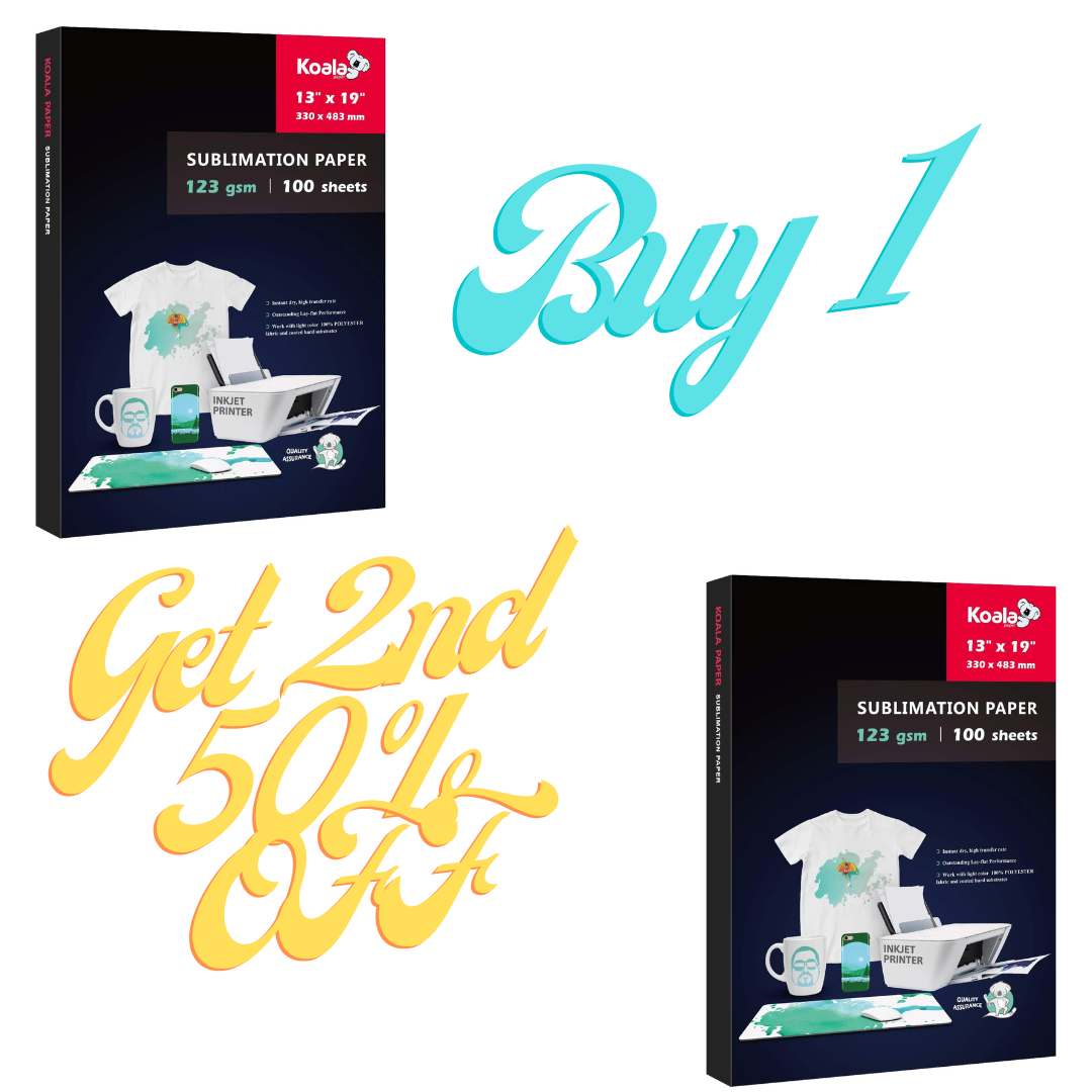 Paper Koala Brand Premium Sublimation paper 123 GSM "THICK" (3 sizes available)