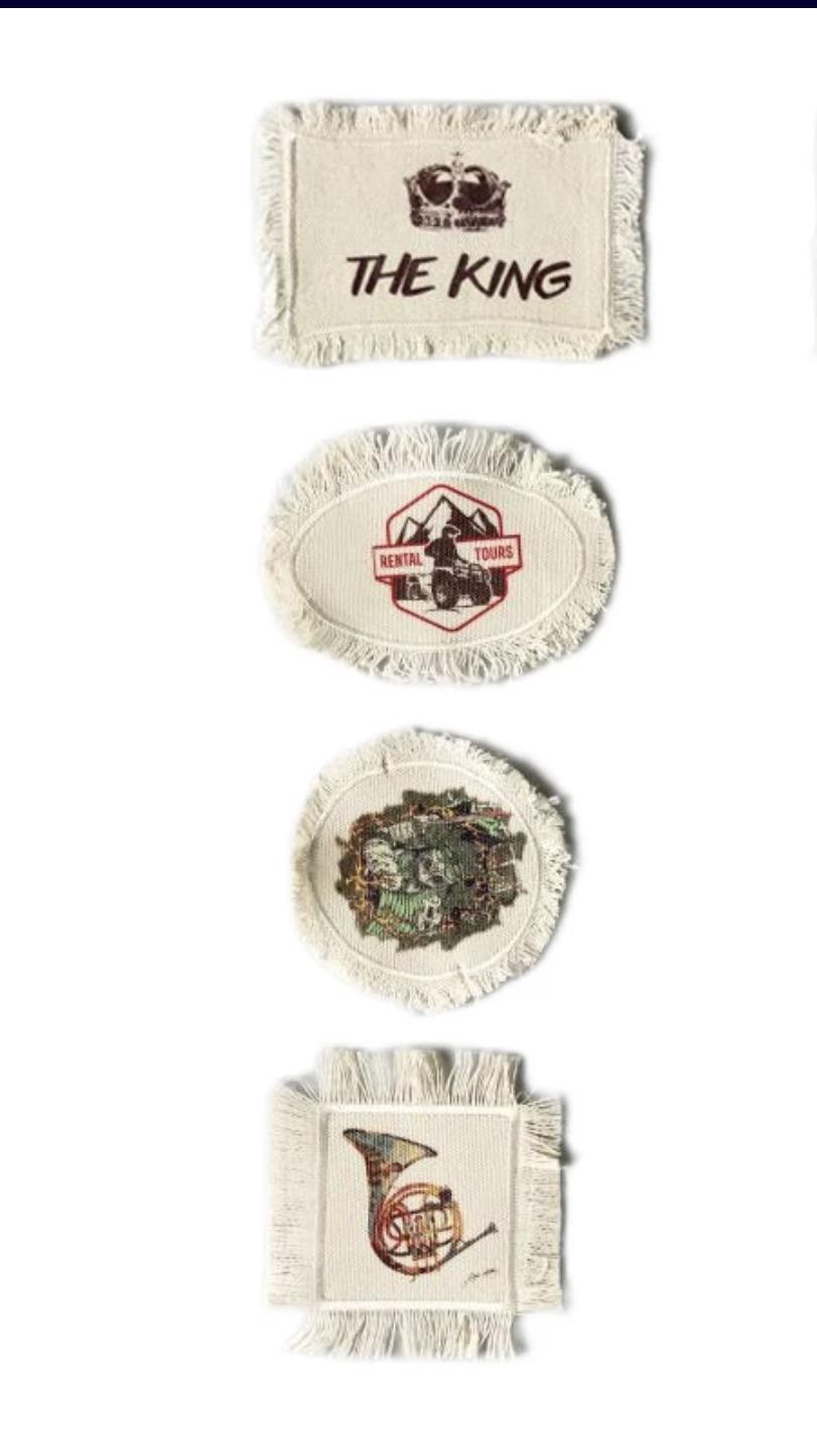 Patches, Sublimation Heat Press Fabric/Hat Patch