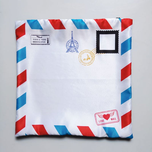 Pillow , Sublimation Post Card Theme