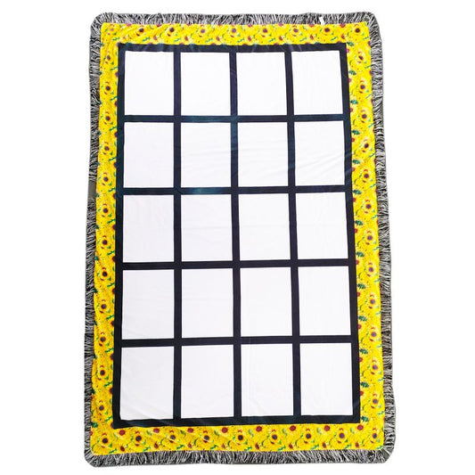 Blanket Sublimation 20 Panel (Sunflower Borders)(clearance)