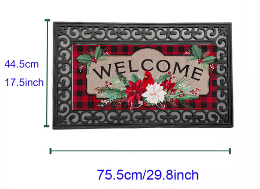 Welcome Mat, Premium Outdoor 1 Mat  & Insert + 1 Free Insert (While  Supplies Last)