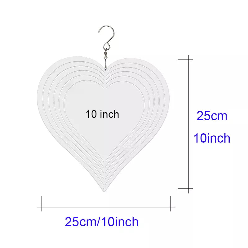 Wind Spinners Double Sided Sublimation 10 in Diameter